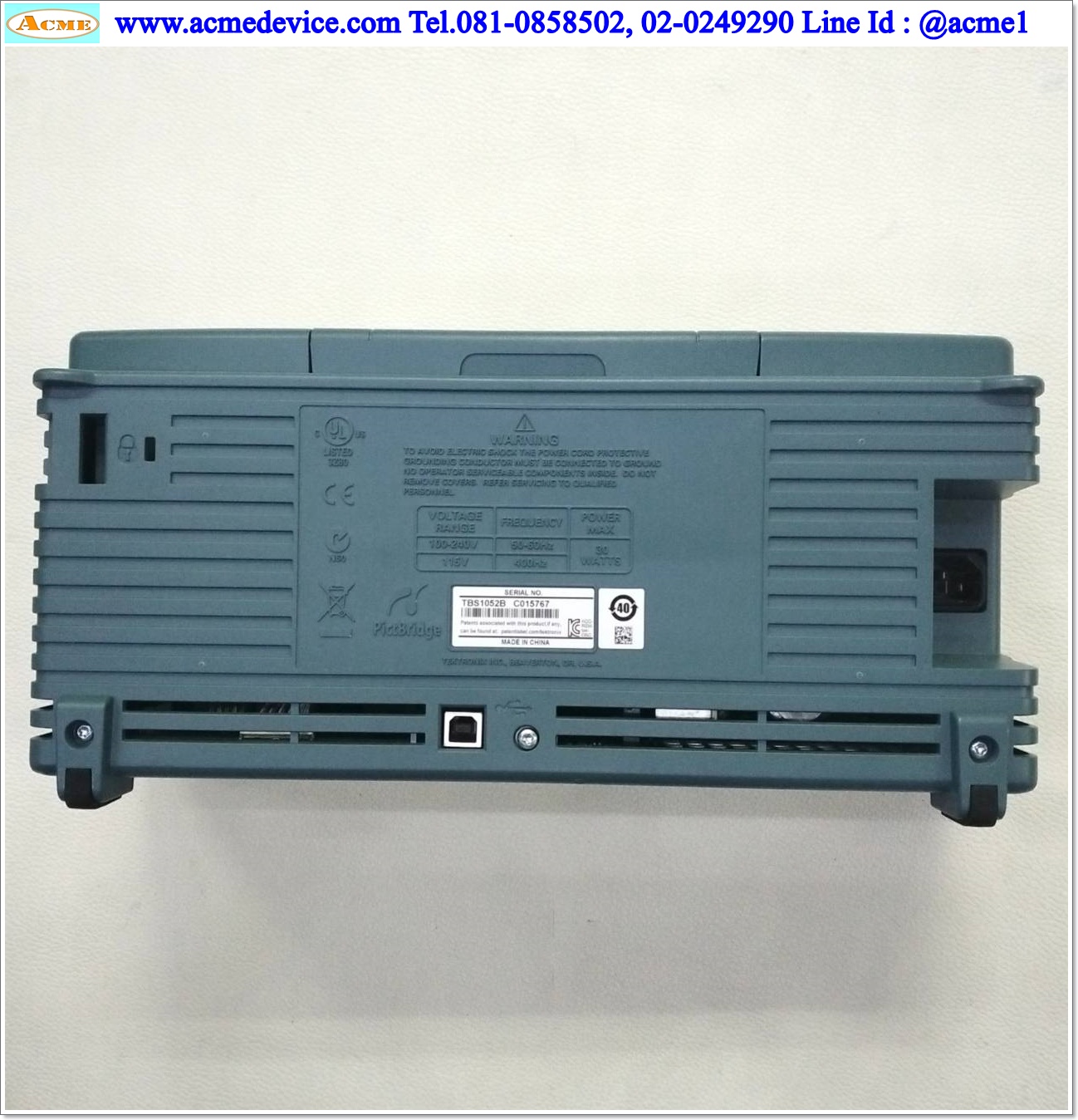 Oscilloscope Tektronix รุ่น TBS1052B, 50MHz, 2 Channels, 1 GS/s