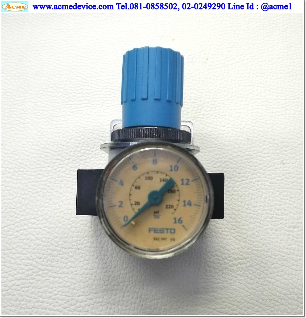 Regulator Festo รุ่น LR-D-MINI, 0.5-12 Bar, G1/8