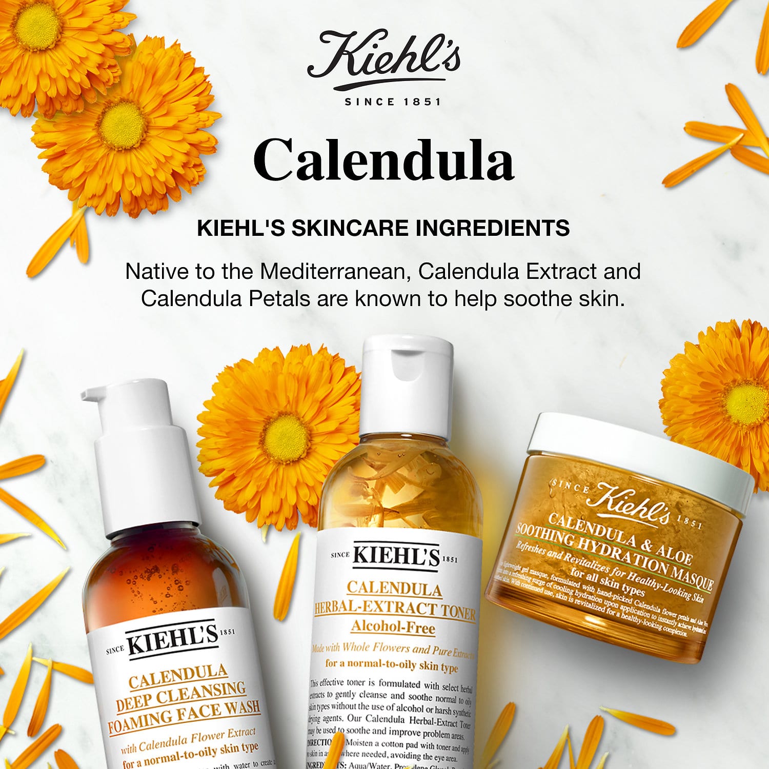 บำรุงผิวหน้าคีลส์ Kiehl's Calendula & Aloe Mask 28ml