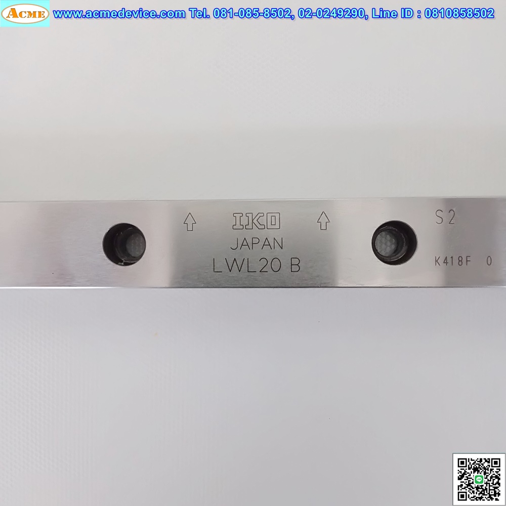Linear Rail IKO รุ่น LWL20B, ขนาด 20 mm x 820 mm