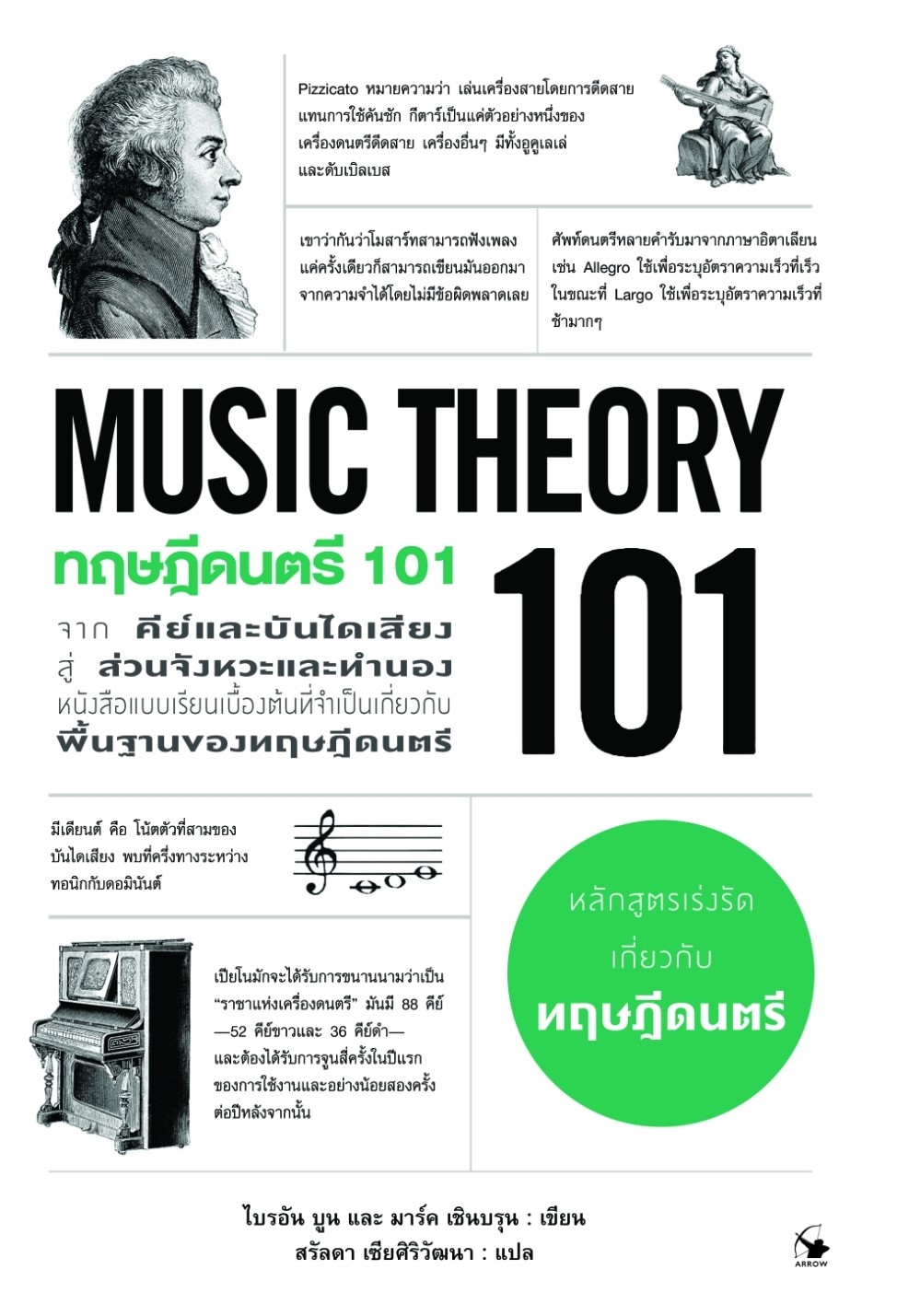 หนังสือเรื่อง ทฤษฎีดนตรี 101 (MUSIC THEORY 101) : ไบรอัน บูน, มาร์ค เชินบรุน : สำนักพิมพ์ แอร์โรว์ มัลติมีเดีย