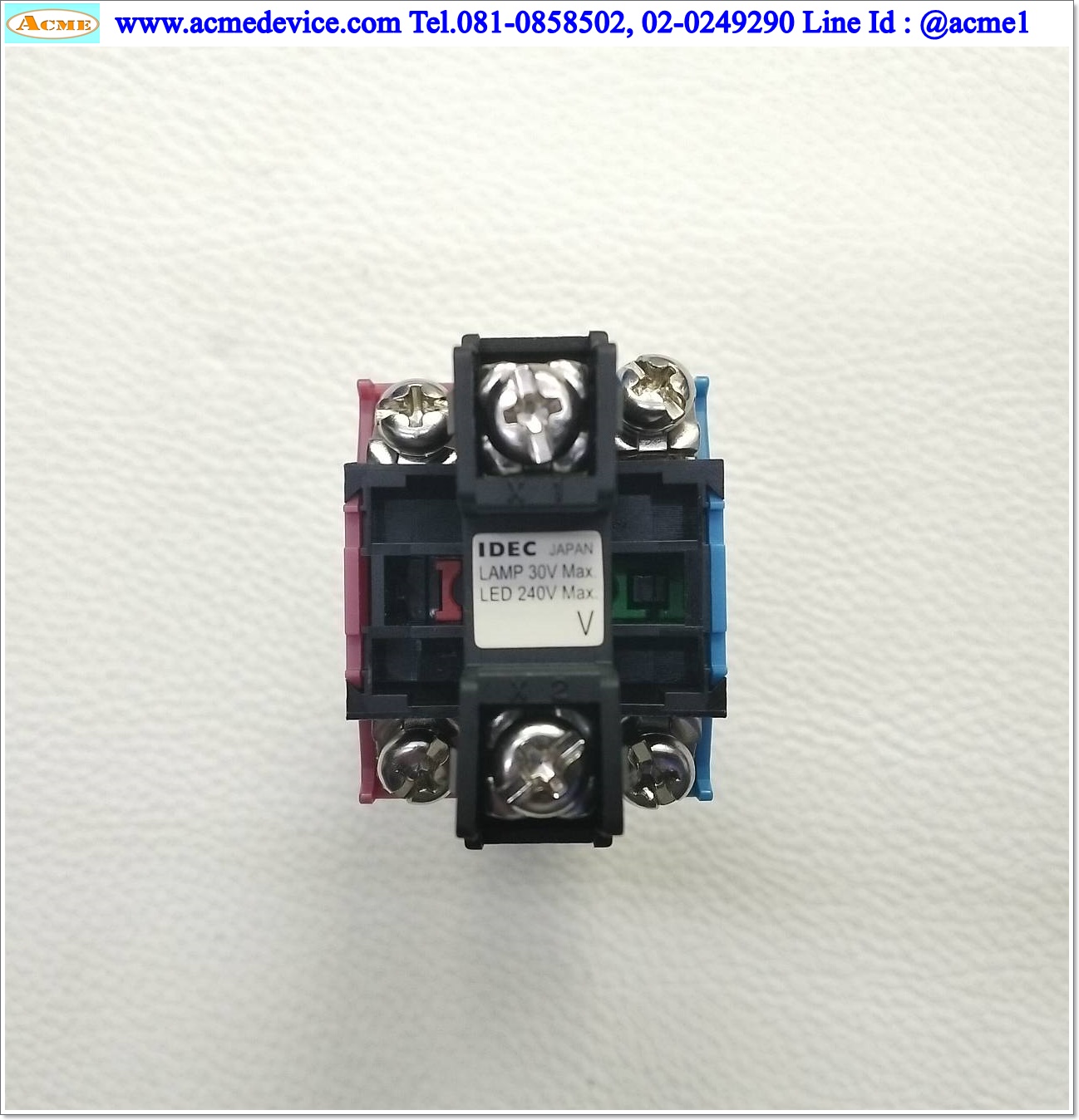 Pushbutton Switch Idec รุ่น ALW series, 1 NO 1 NC, ขนาด 22 mm (ฺฺOrange)