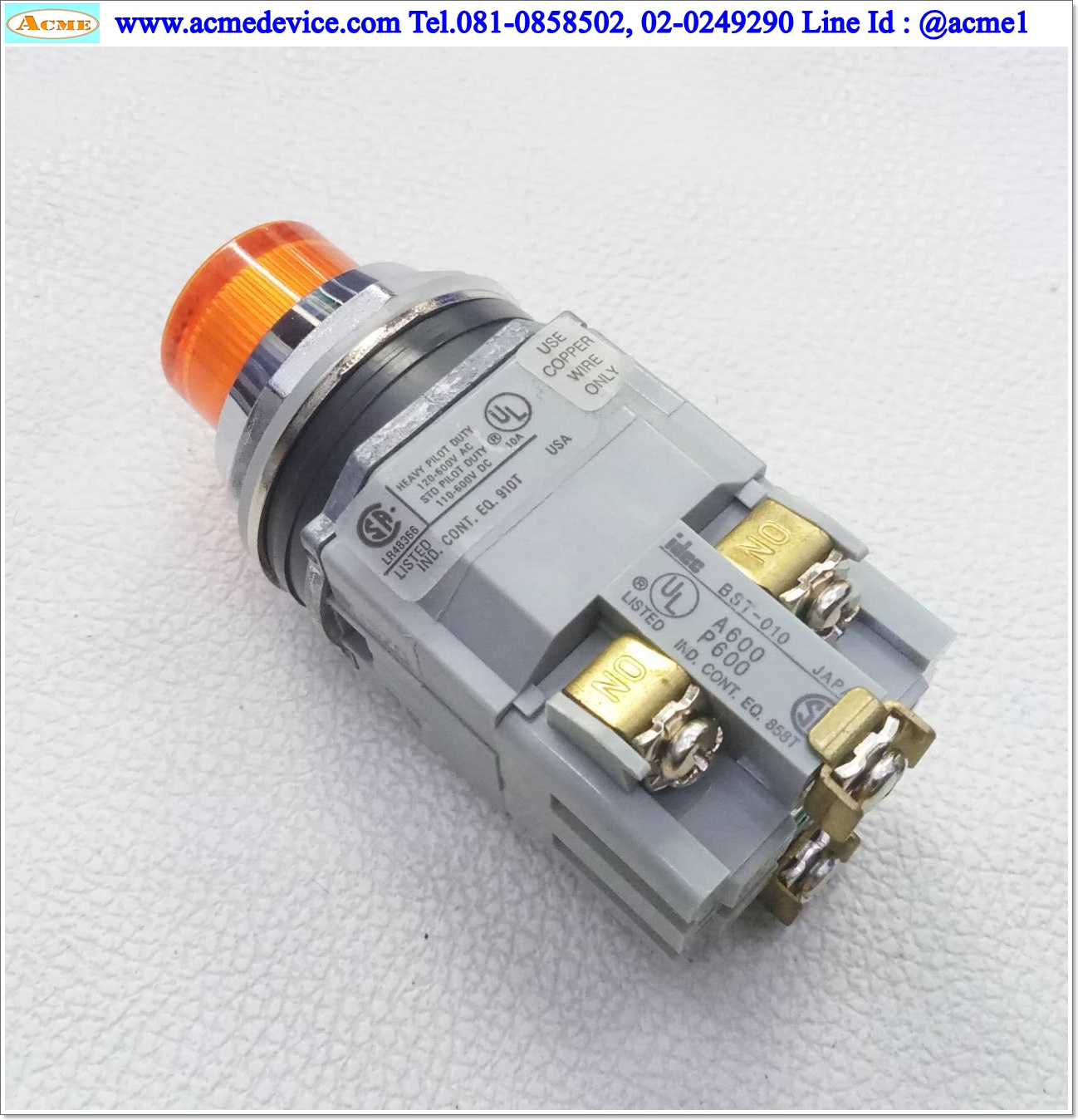 Pushbutton Switch Idec รุ่น ALD29920DNA-24V, 24V