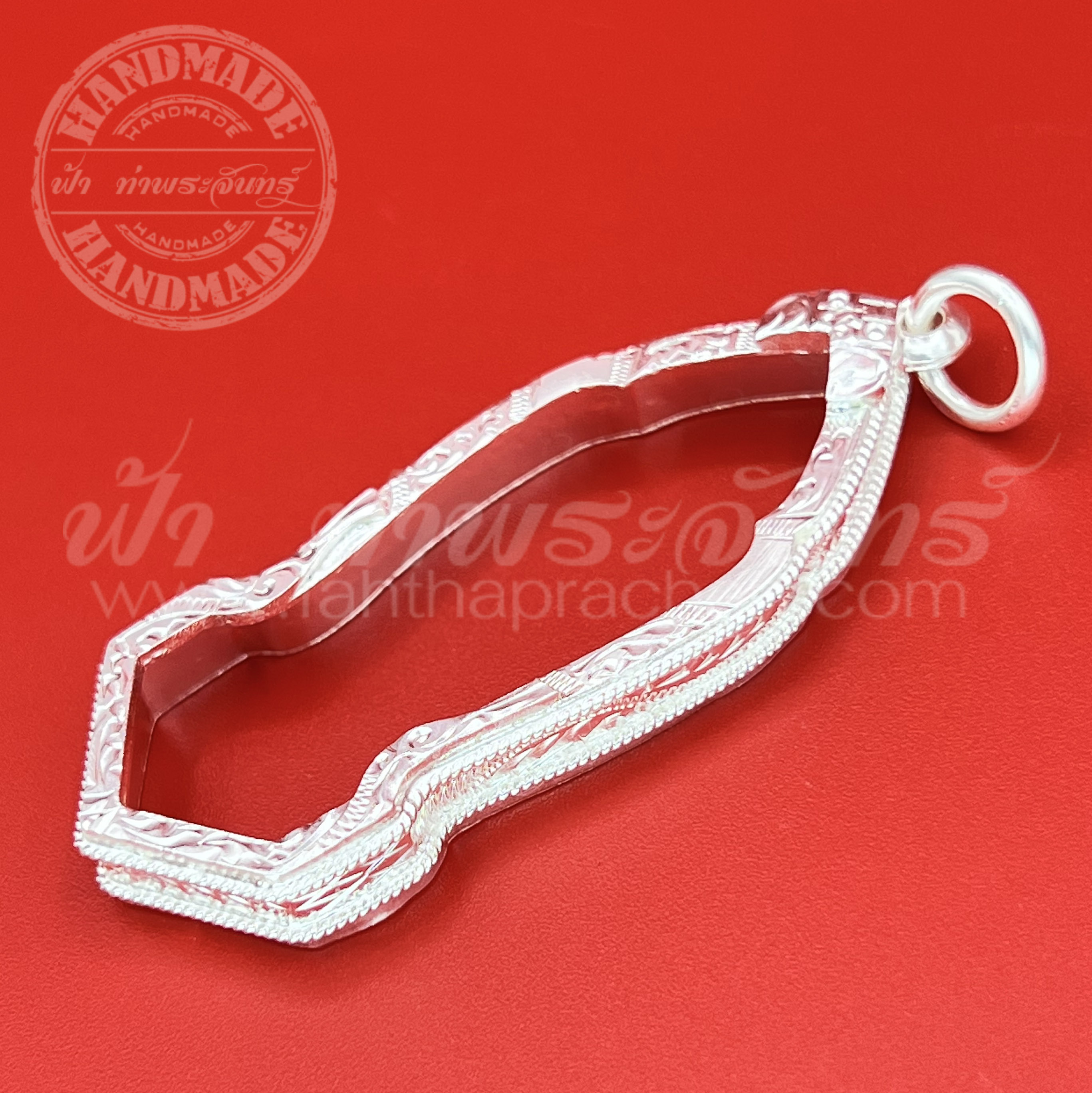 เลี่ยมจับขอบ 25 ศตวรรษ เงินแกะลาย 92.5%