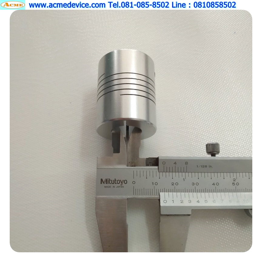 Coupling Aluminum ขนาด ID 15/15mm, OD 32mm, L 40mm