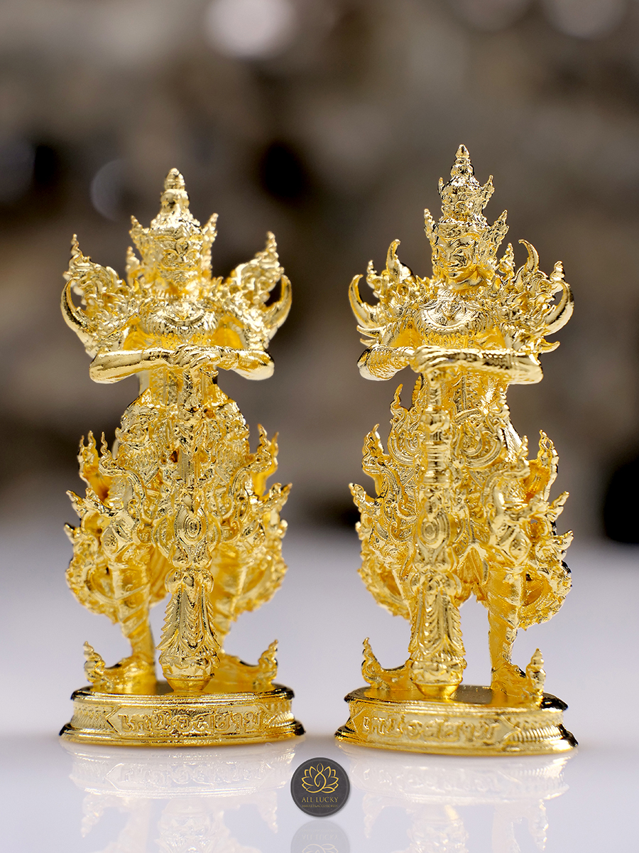 ท้าวเวส หน้าเทพ เก็บทรัพย์ +หน้ายักษ์ รับทรัพย์