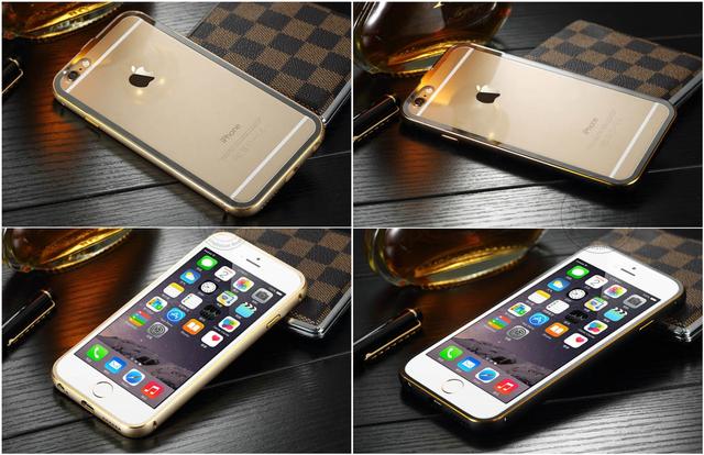 เคสสำหรับโทรศัพท์มือถือ iPhone 6 plus/6s plus บัมเปอร์อลูมิเนียมแท้ (สีทอง/ดำ/เงิน)