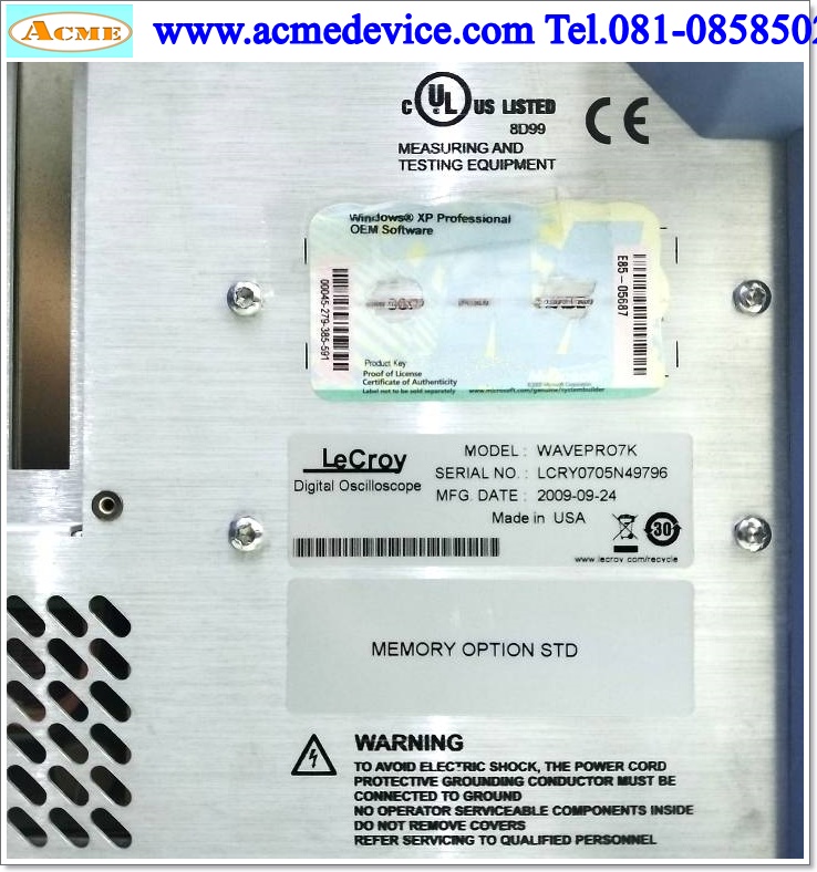 Digital Osclloscopes Wavepro รุ่น WAVEPRO 7300A, 4-Channel, Analog Bandwidth 3GHz