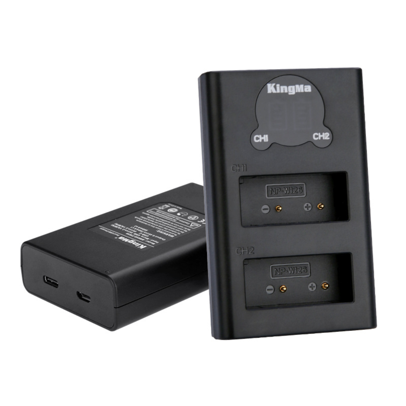 แท่นชาร์จแบตเตอรี่มีจอแสดงสถานะ ยี่ห้อ Kingma สำหรับชาร์จแบต FUJI NP-W126