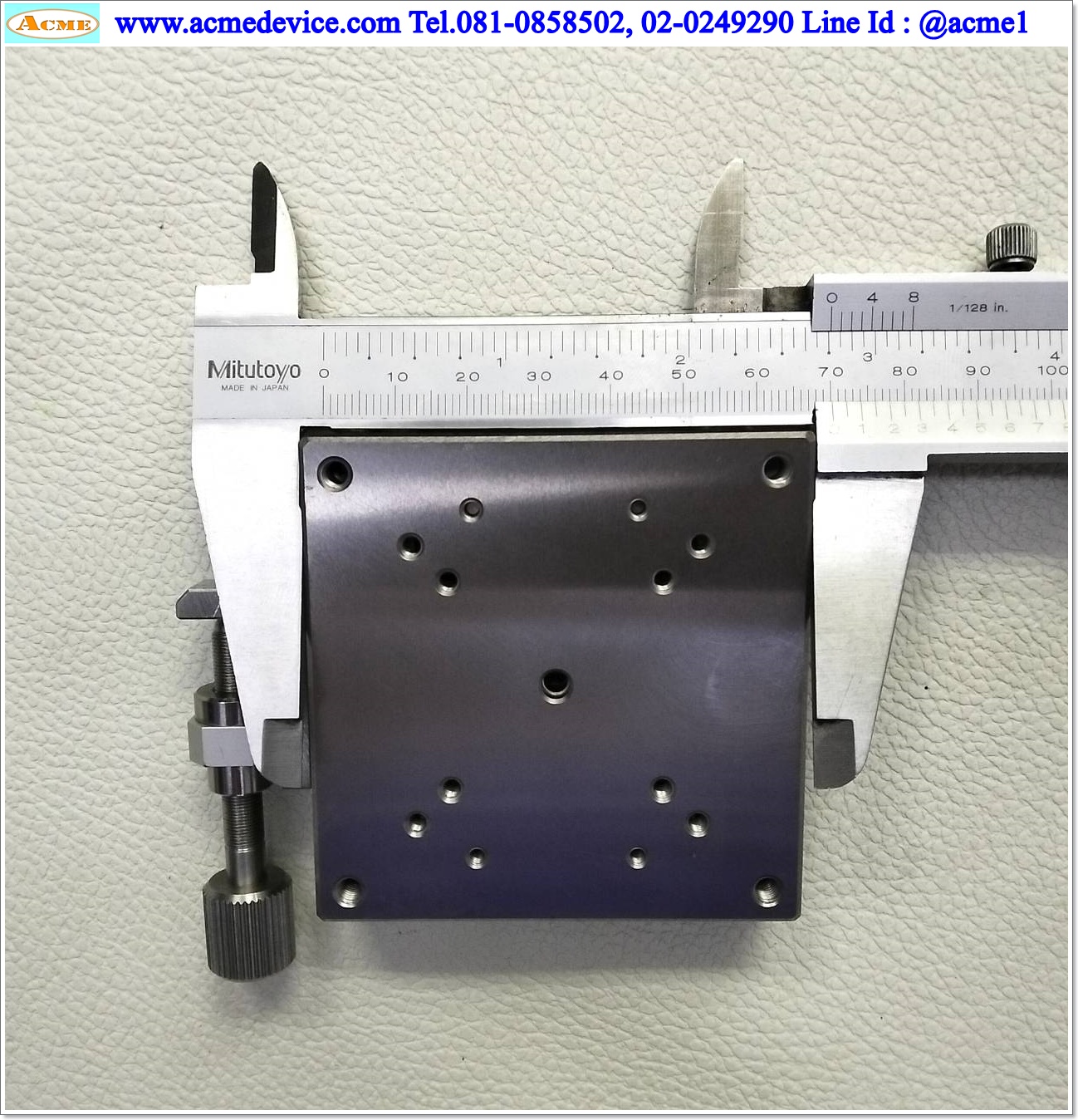 Linear Stage รุ่น S-AH, ขนาด 70 x 70 mm.,Stroke 20 mm. (ไม่มีตัวล็อค)