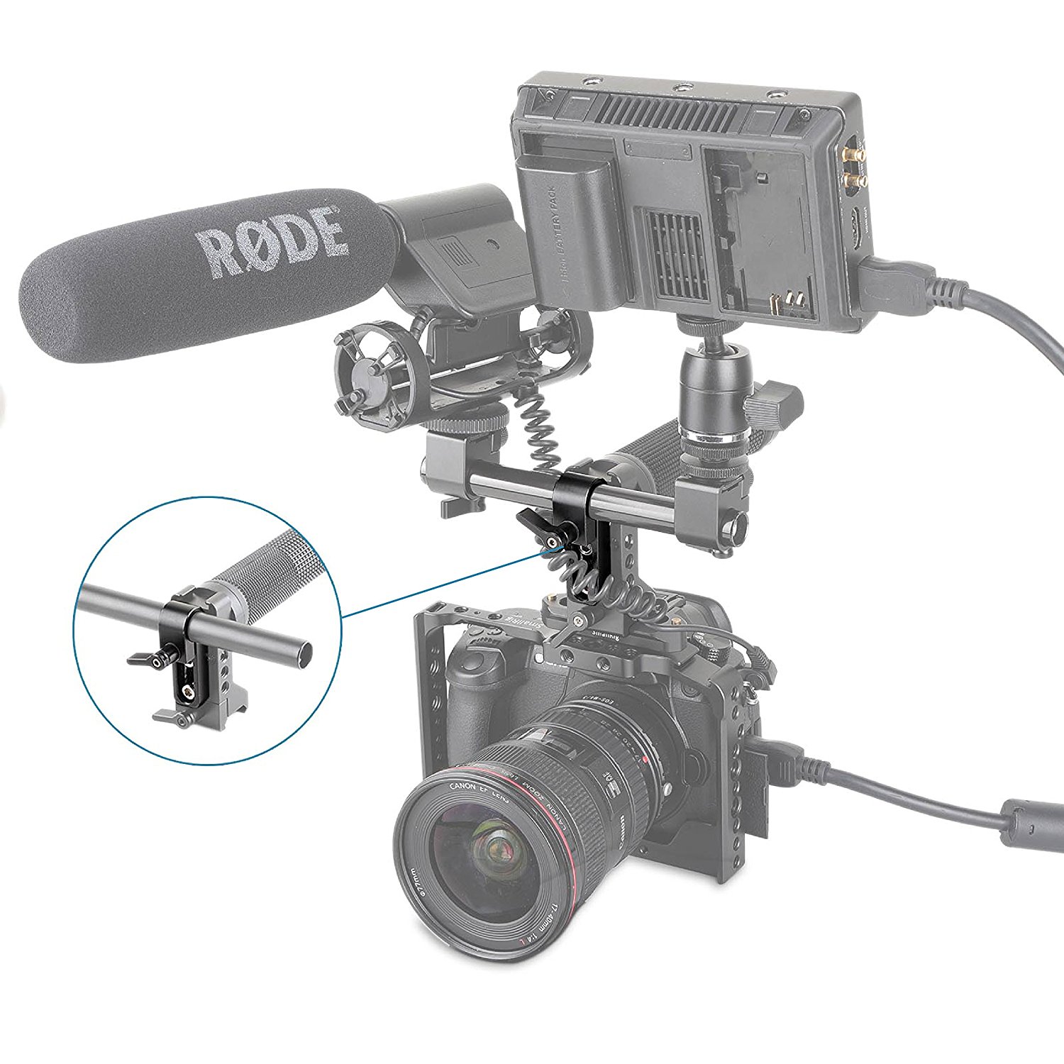 SMALLRIG® Single 15mm Rail Clamp 1549 (ByOrder รอสินค้า2-3วัน)