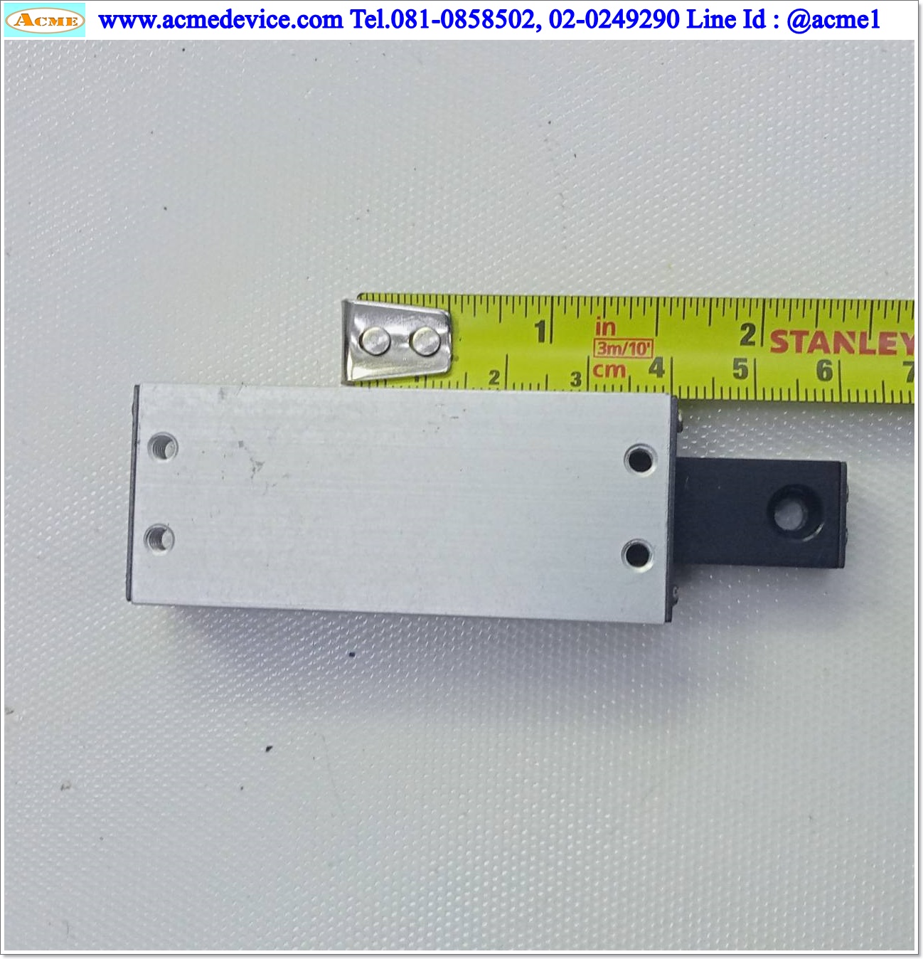 Linear Ball Slide Del-tron รุ่น 1-800-245-5013, 27 mm. x 65 mm., Stroke 40 mm.