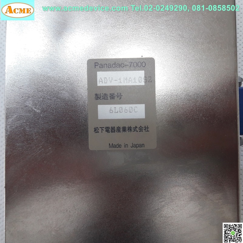 Servo Drive Panasonic Panadac รุ่น ADV-1MA10S2, 6L060C
