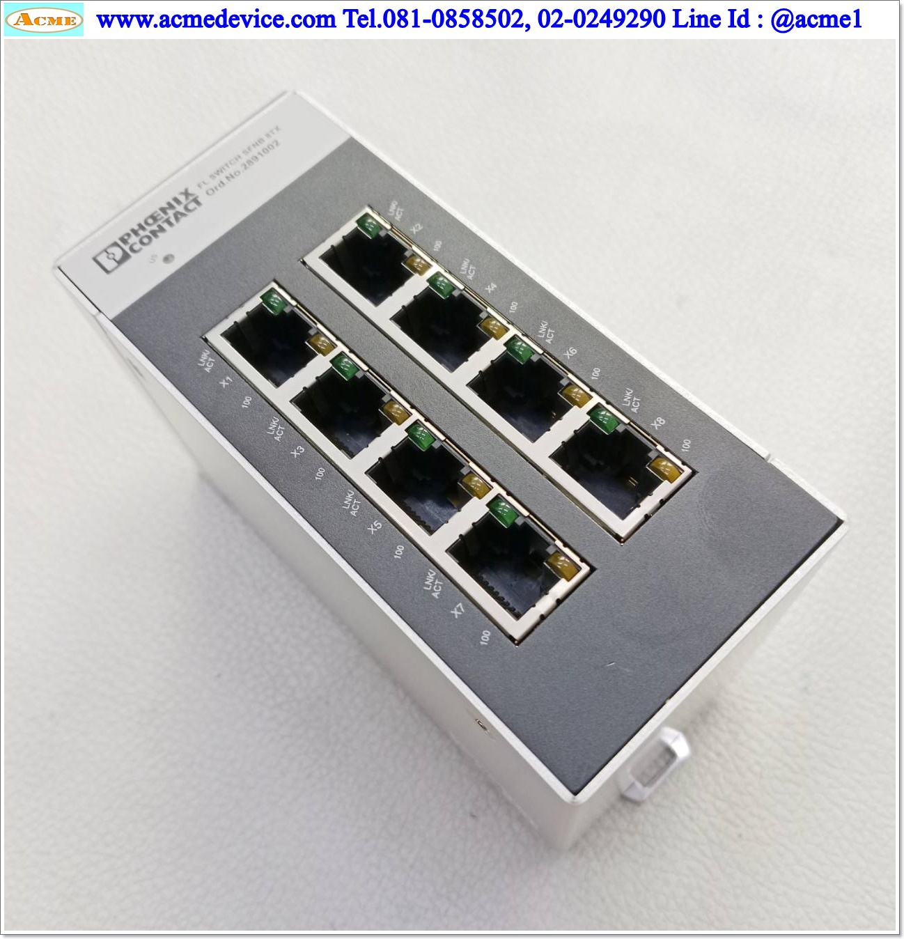 Industrial Hub Phoenix contact รุ่น FL SWITCH SFNB 8TX, 10/100Mbps, 24Vdc, 8 Port