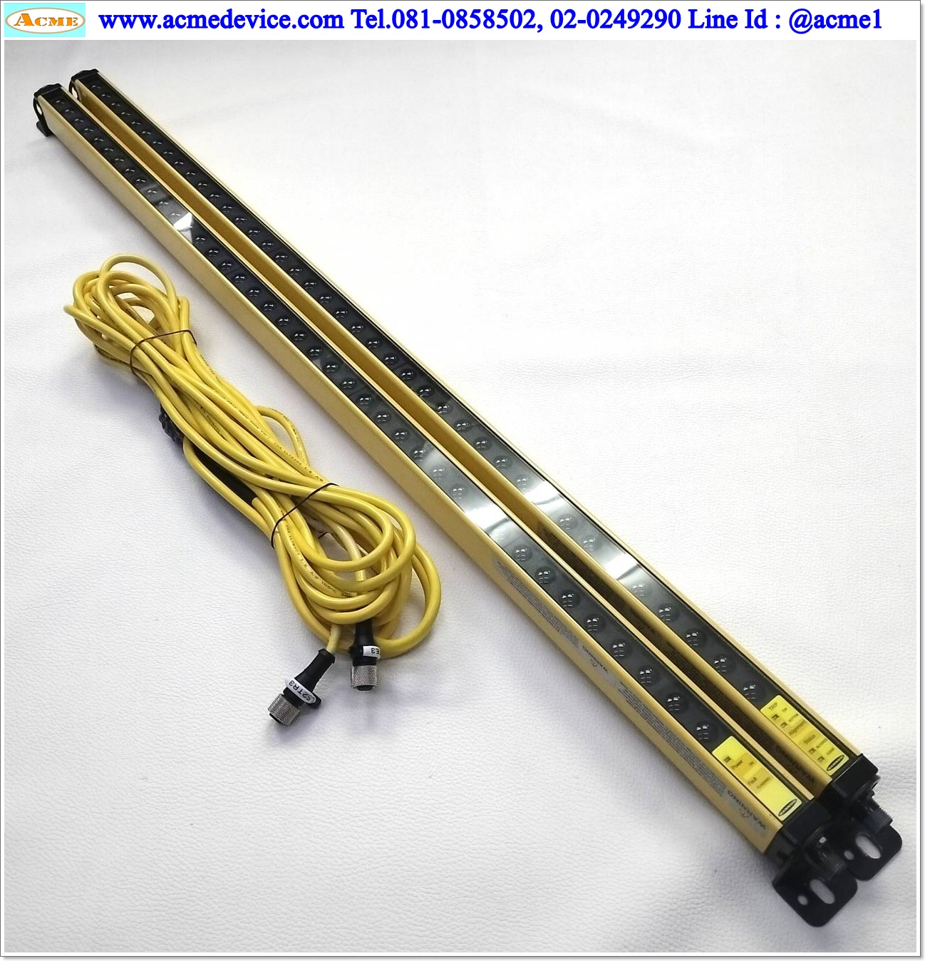Area Sensor Banner รุ่น LS2TR30-750Q8 EZ8 + LS2E30-750Q8 EZ8, Resolution 30 mm, ยาว 750 mm, ระยะ 0.2-15M, 24Vdc