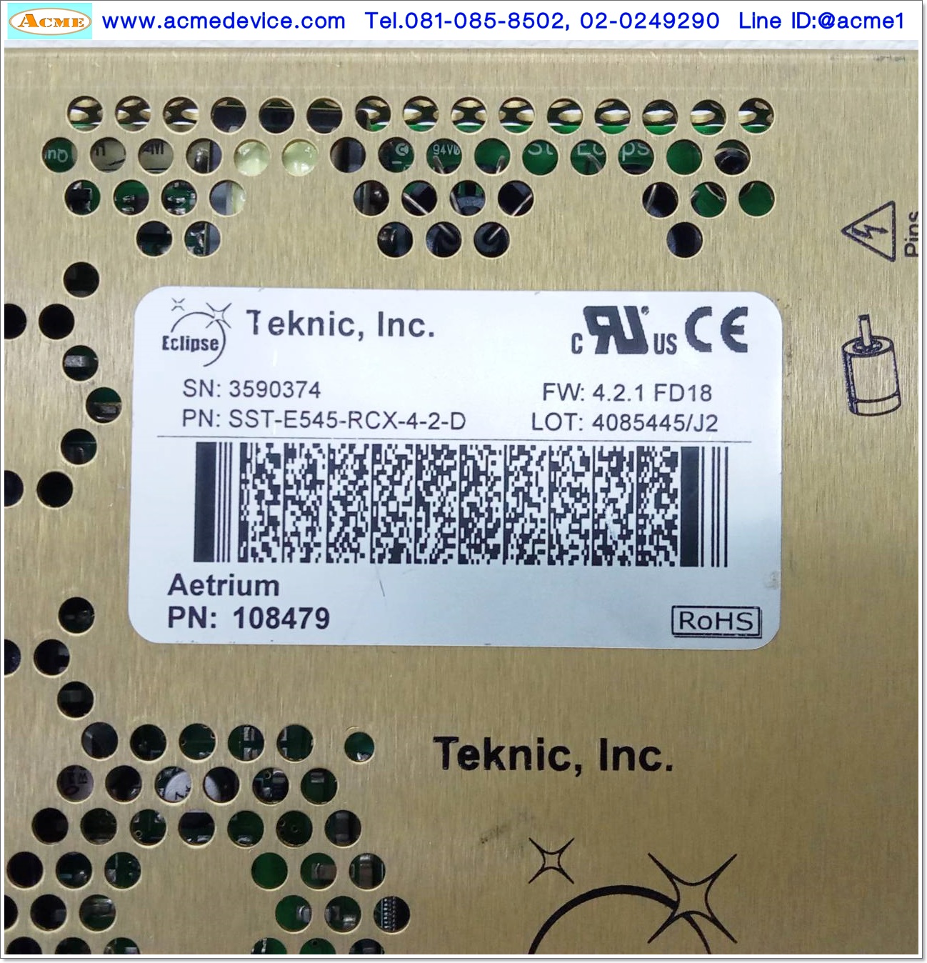 Servo Drive Teknic รุ่น SST-E545-RCX-4-2-D & Motor M-2311P-LN-16K, 20-90 VDC