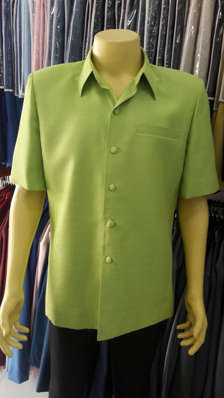 เสื้อซาฟารีชายสีเขียว (XL)