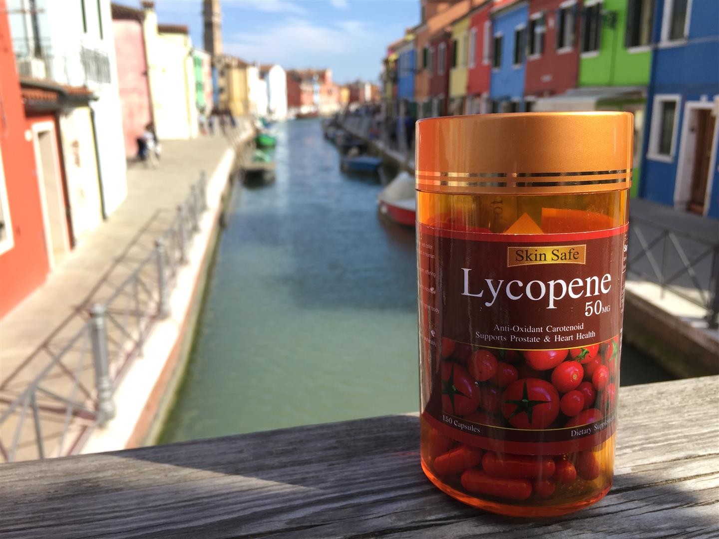 Skin Safe Lycopene 50 Mg มะเขือเทศสกัดเย็น ผิวขาวใส ไร้สิว บรรจุ 150 Capsules จากเยอรมัน