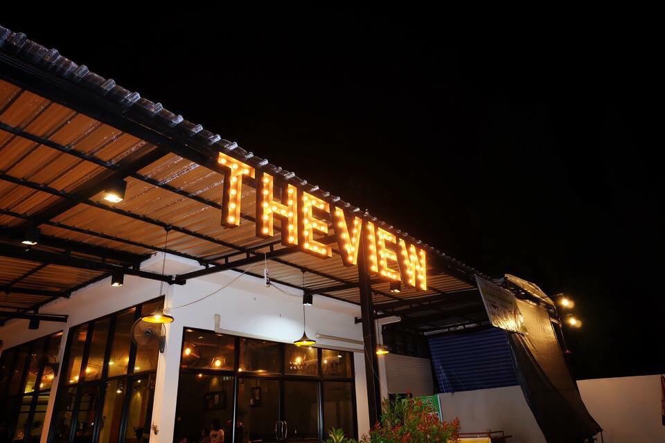 ป้ายตัวอักษรไฟปิงปอง THEVIEW