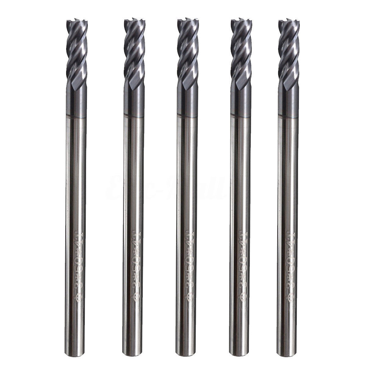 ดอกกัด CNC End Mill ขนาด 4 mm 4 ฟัน 5 ดอก ยาว 50 mm.