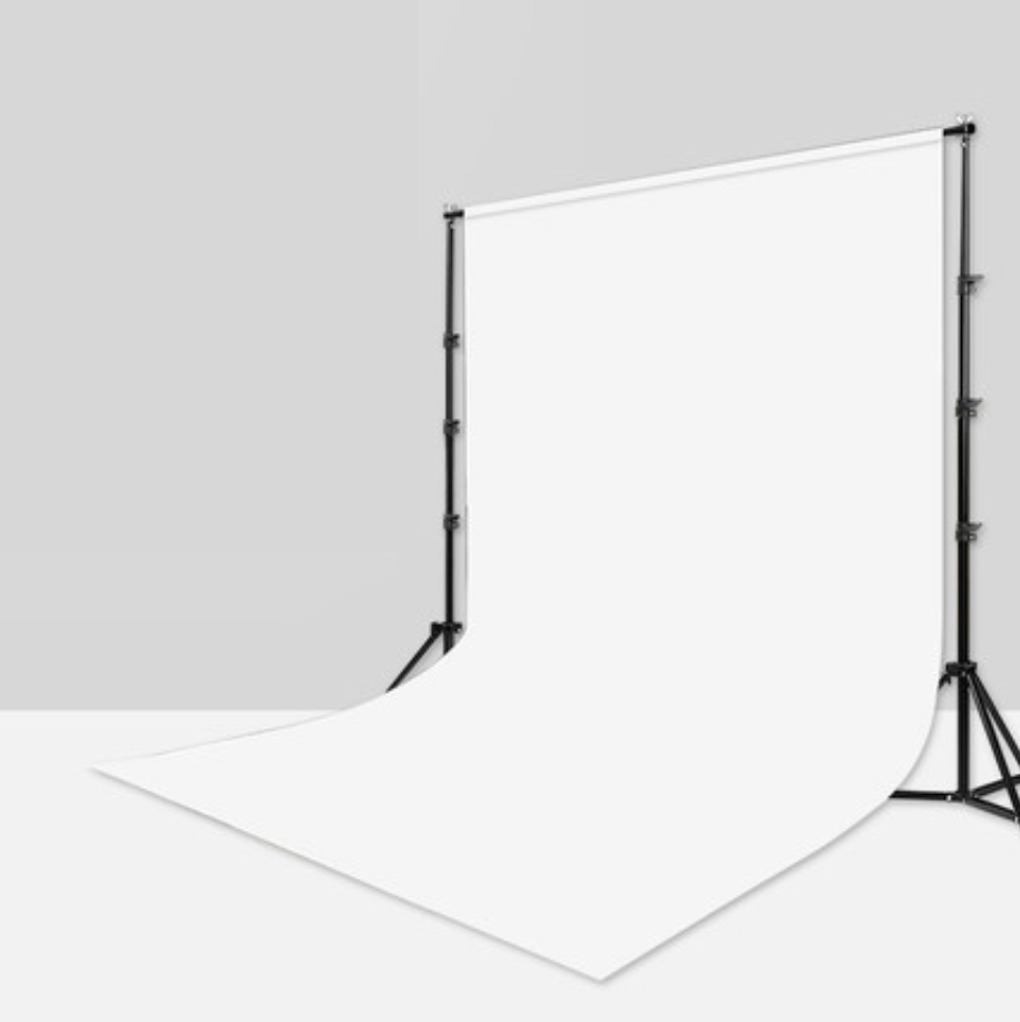 โครงฉากถ่ายภาพ (background stand) ขนาด 2.8x3m และผ้าฉากพื้นหลัง ขนาด 3x4m