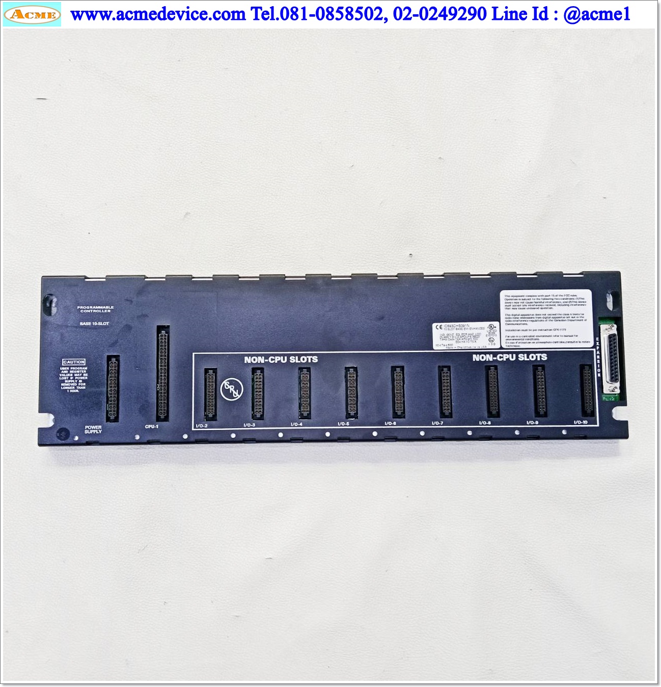 Base Unit GE FANUC รุ่น IC693CHS391N, 10 Slot