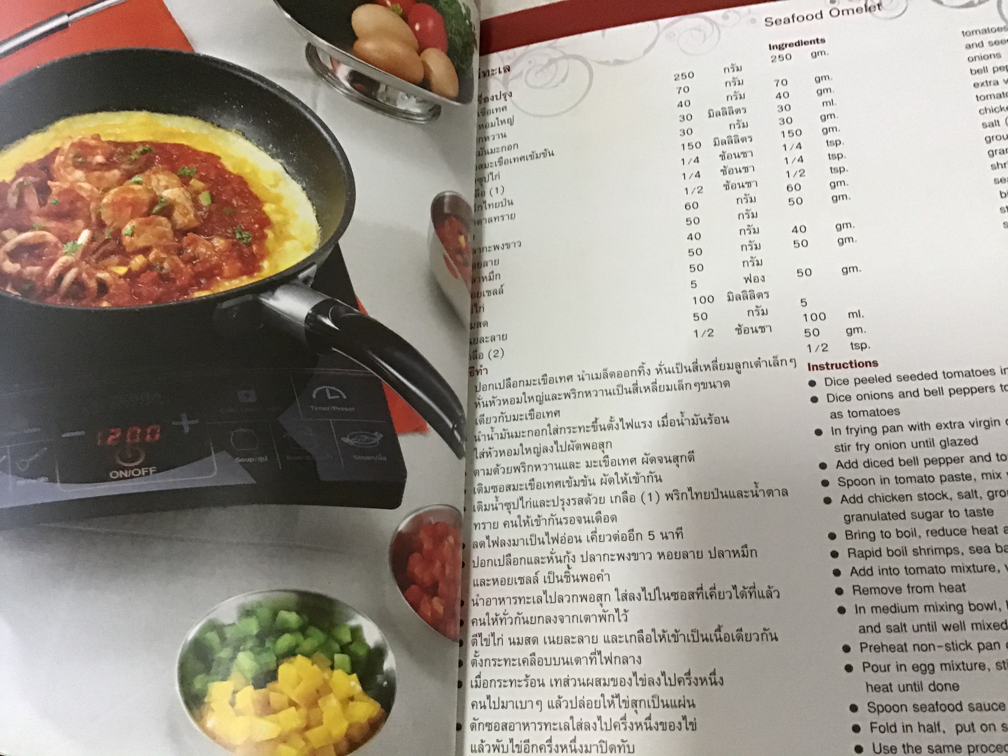 สูตรอาหารสองภาษา หัวม้าลาย Art of cooking เล่ม 13 ราคา 220