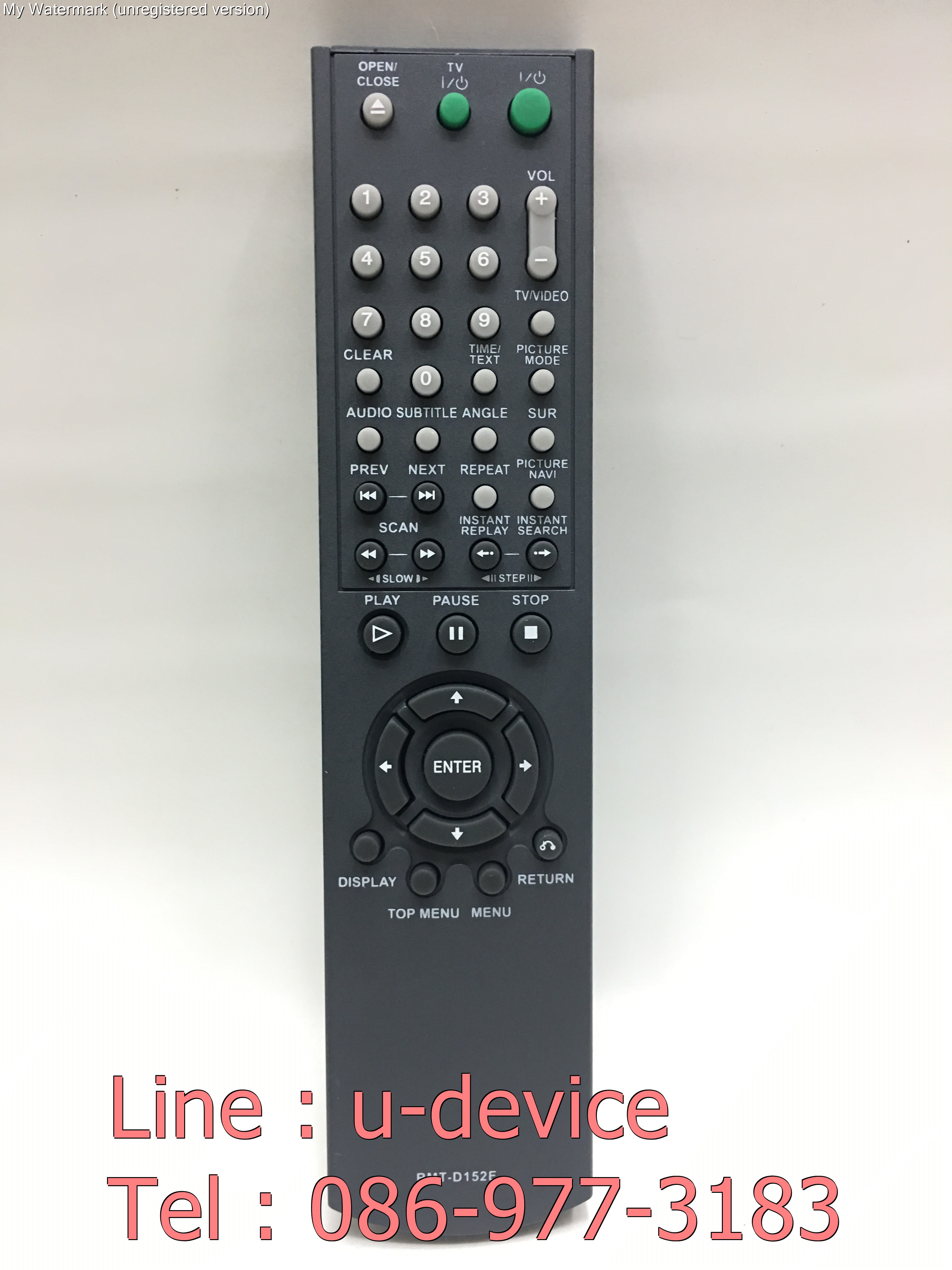 รีโมทเครื่องเสียง Sony รุ่น D152E