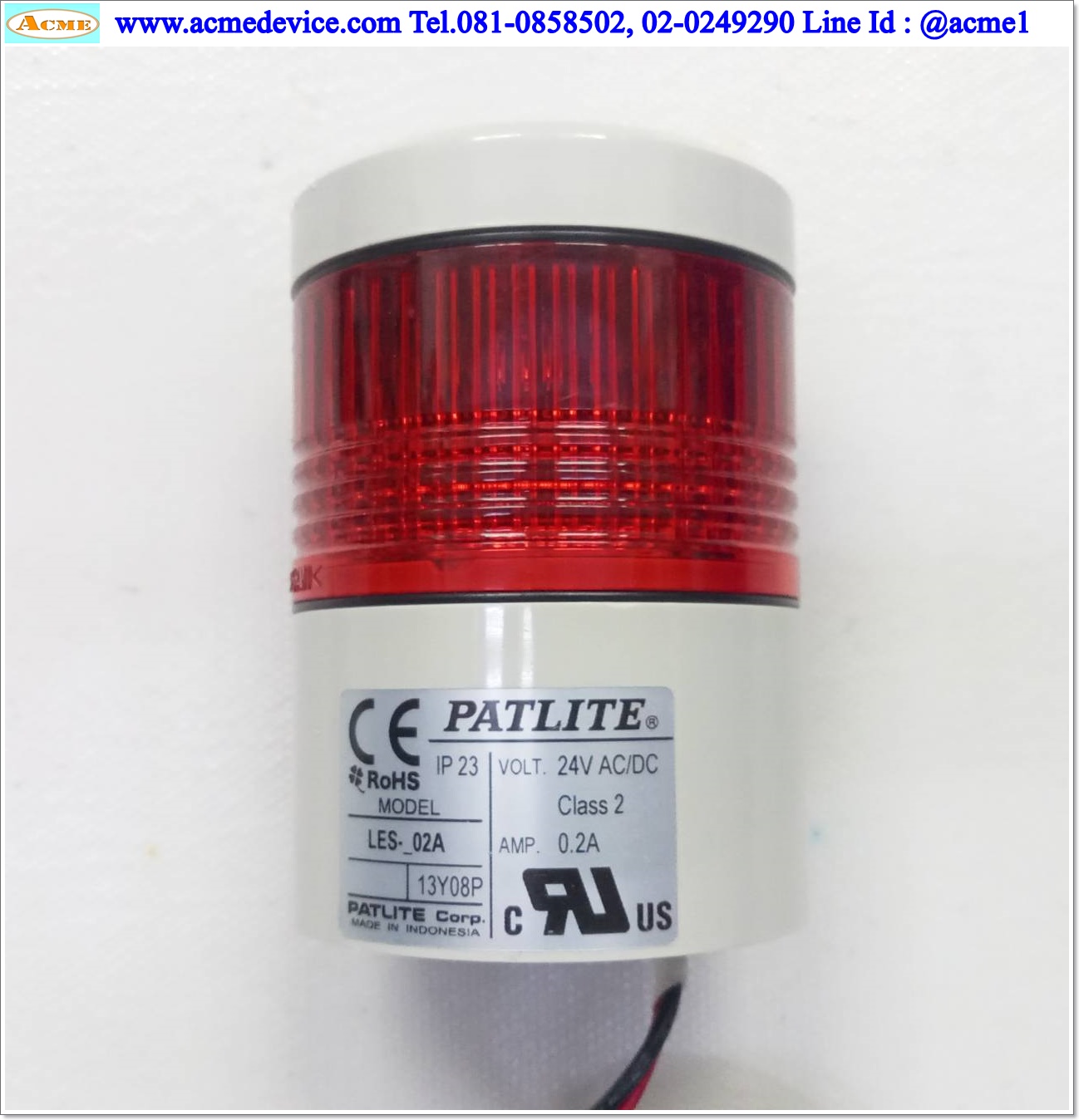Tower Light Patlite รุ่น LES_02A, 24Vdc
