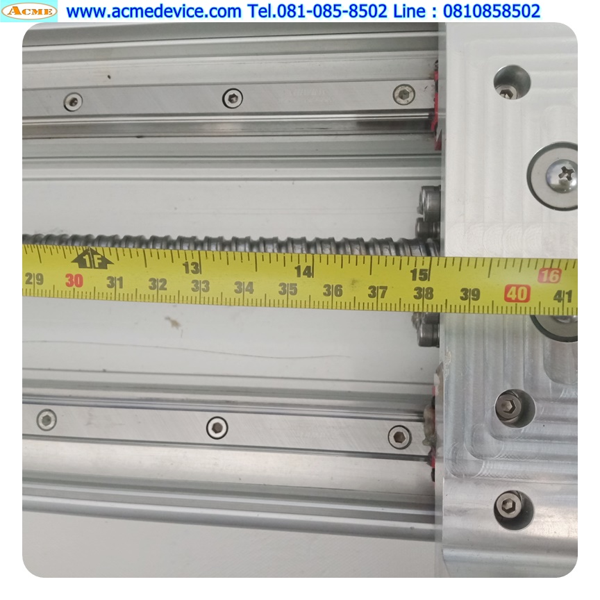 แกนสําเร็จรูป Ball Screw ??? รุ่น ???, ขนาด 190 mm x 550 mm, Stroke 385 mm, Pit 10 mm