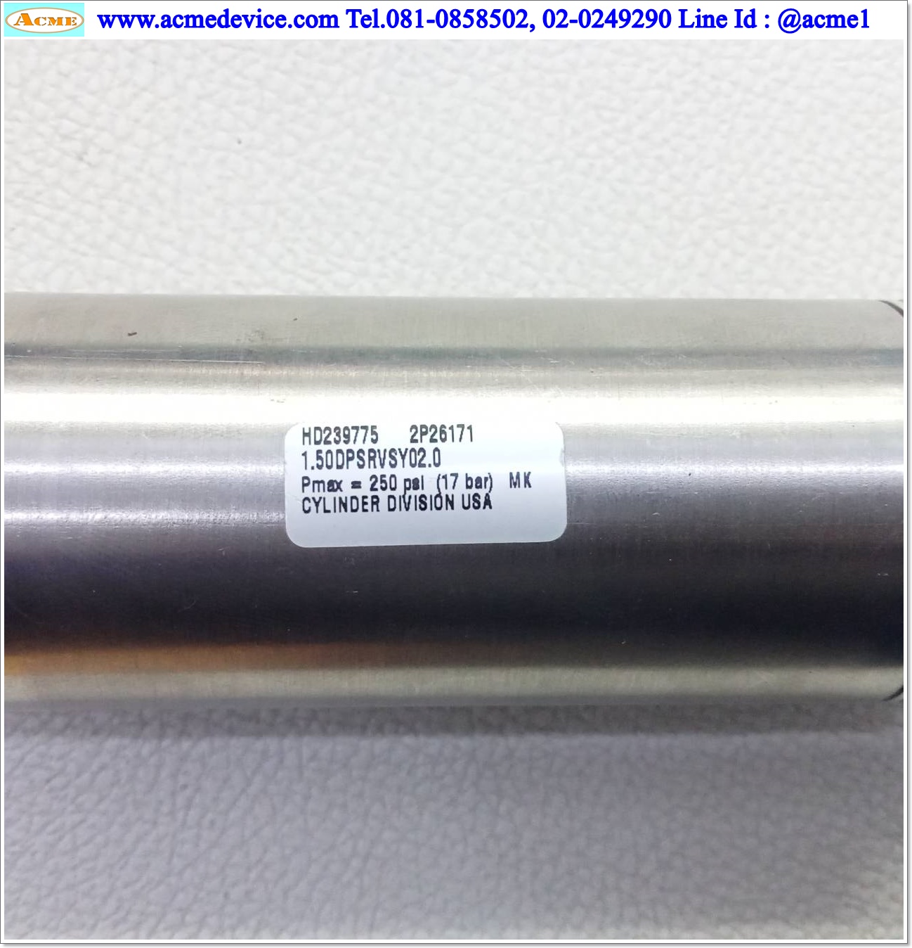 Air Cylinder Parker รุ่น 1.50DPSRVSY02.0, SR Series, Bore 1.5", Stroke 2"
