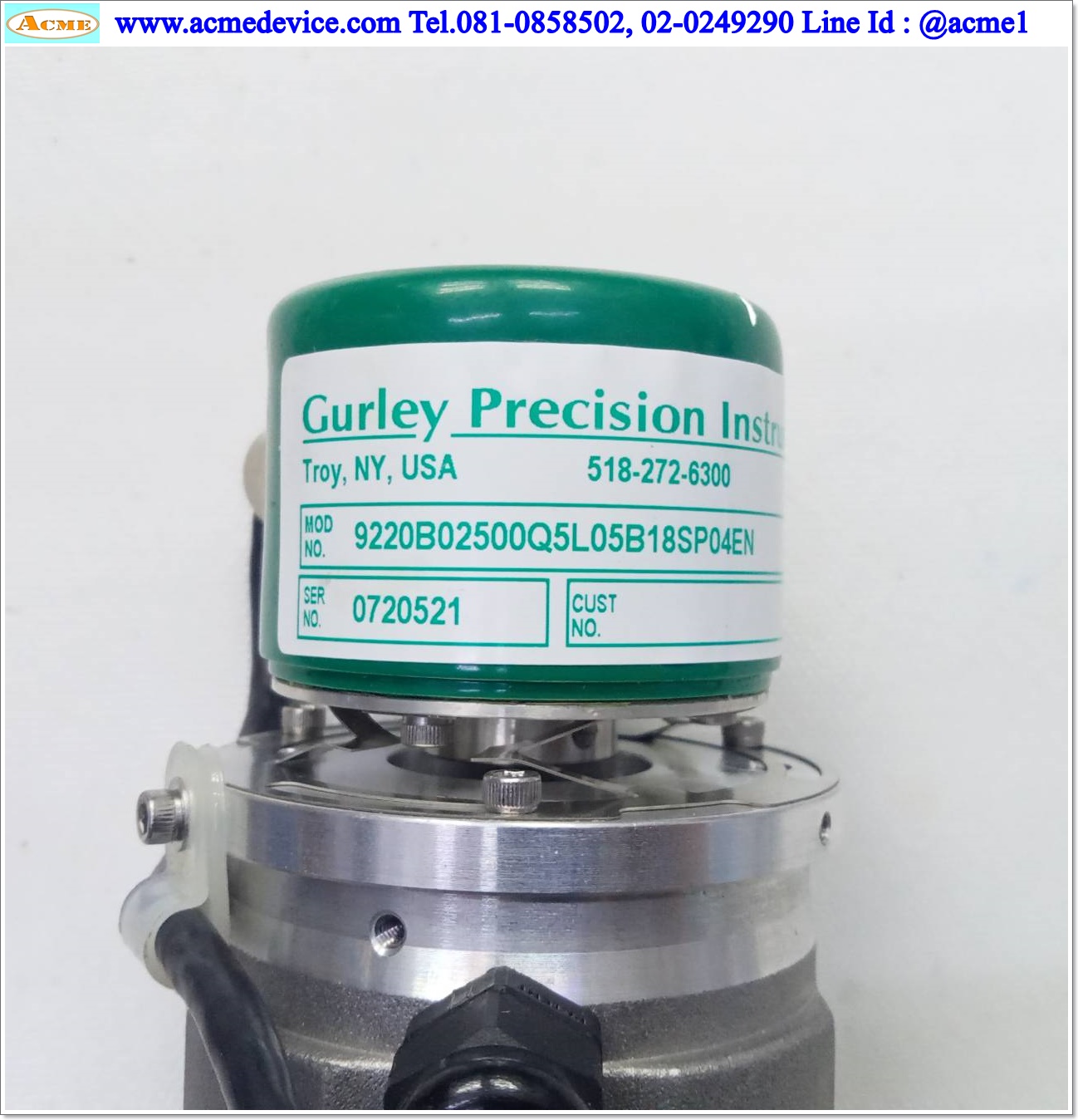 Servo Motor MCG รุ่น 2181-ME4044 & Encoder Gurley 518-272-6300, 6000 RPM