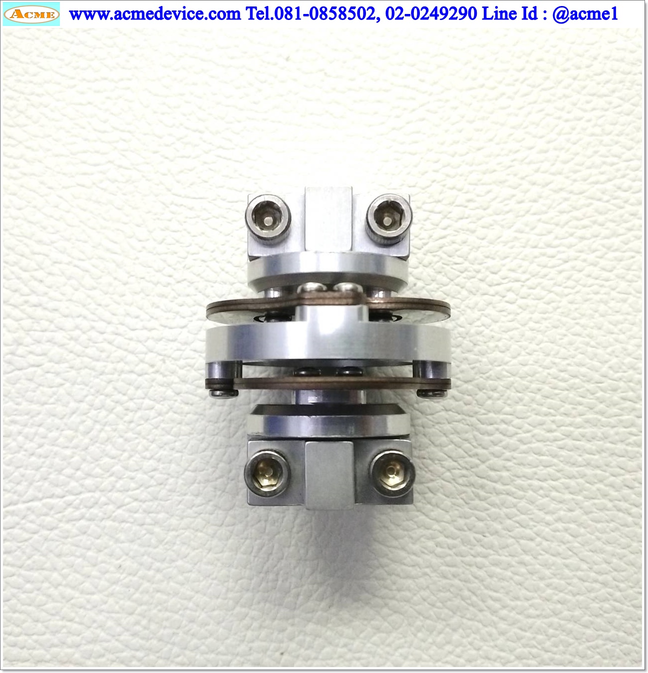 Coupling ขนาด ID 9.5/9.5 mm, OD 38 mm, L 46 mm, Spring Coupling