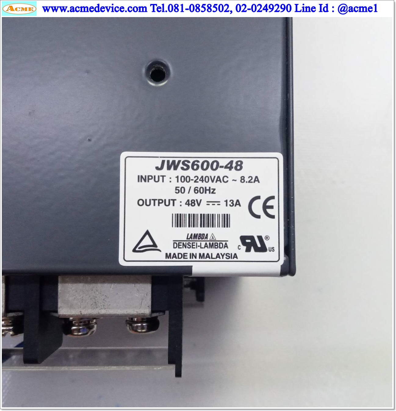 Power Supply Lambda รุ่น JWS600-48, Output 48V, 13A, 600W