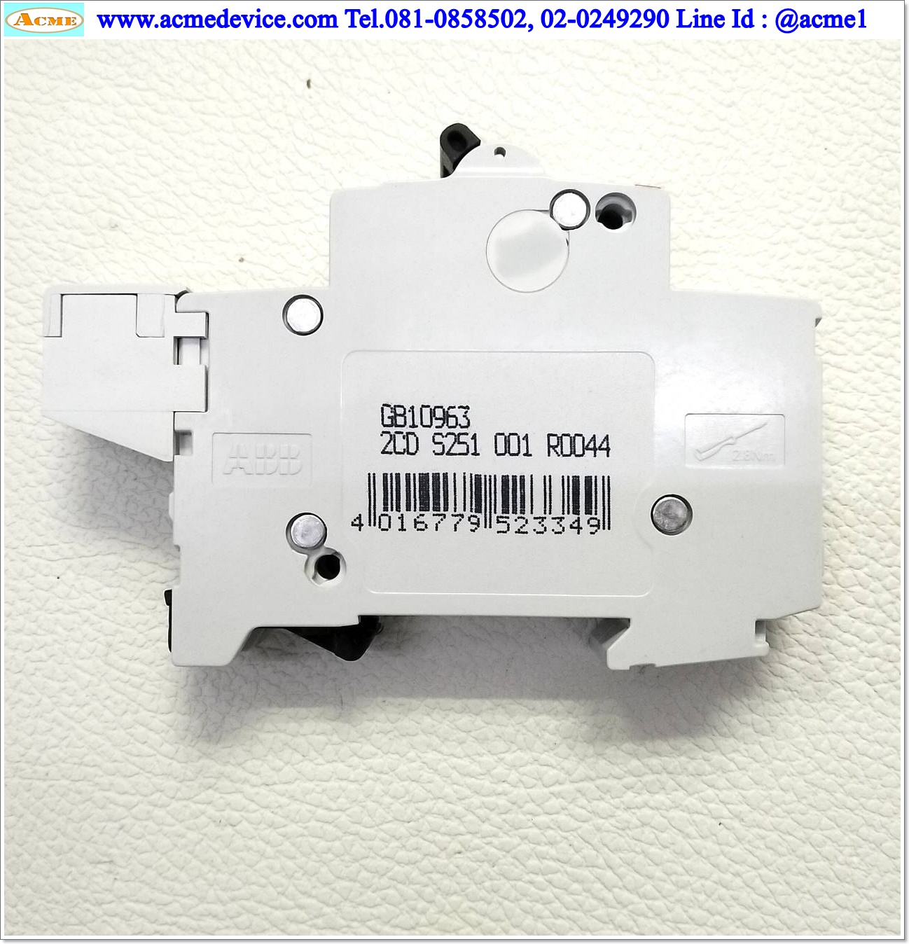 Breaker 1P ABB รุ่น S201-C4, 2CDS251001R00444A, 4A
