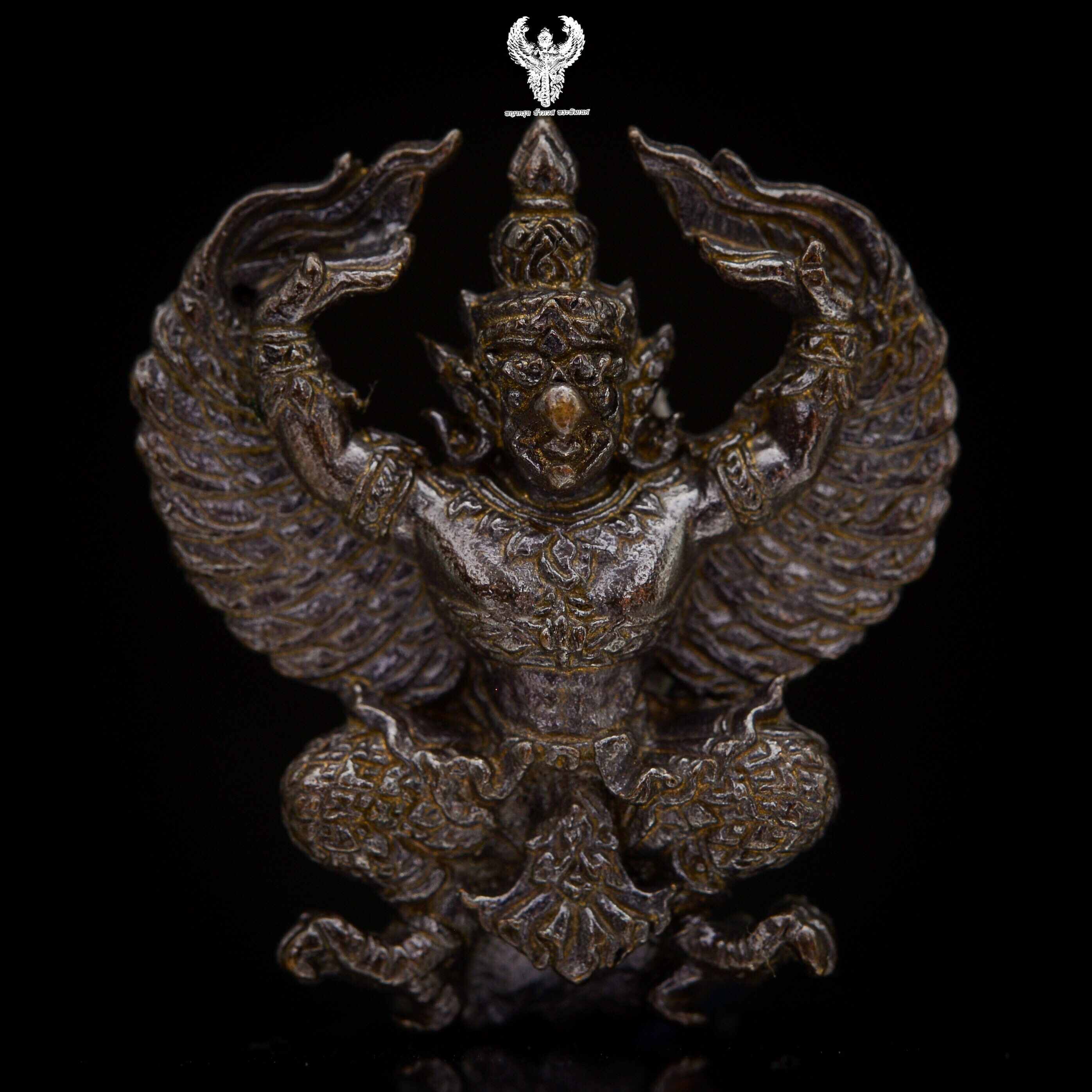 พญาครุฑ รวยสมปรารถนา วัดดำรงธรรม นครสวรรค์ เนื้อโลหะรมดำ