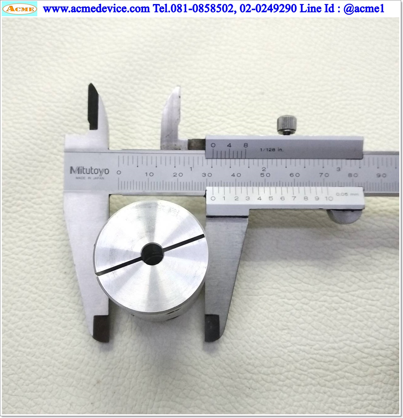 Coupling Aluminum ขนาด ID 6/14 mm, OD 32mm, L 40mm