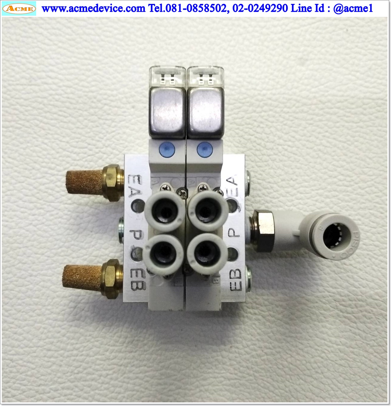 Solenoid Valve SMC รุ่น SY3120-5LZ-M5 (2), Coil 24 Vdc (สายลม 6 มม.)