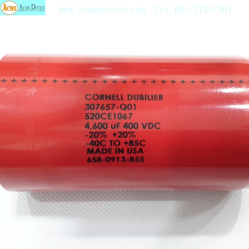 Capacitors Cornell Dubilier, 307657-Q01, 4600uF, 400VDC (USA)