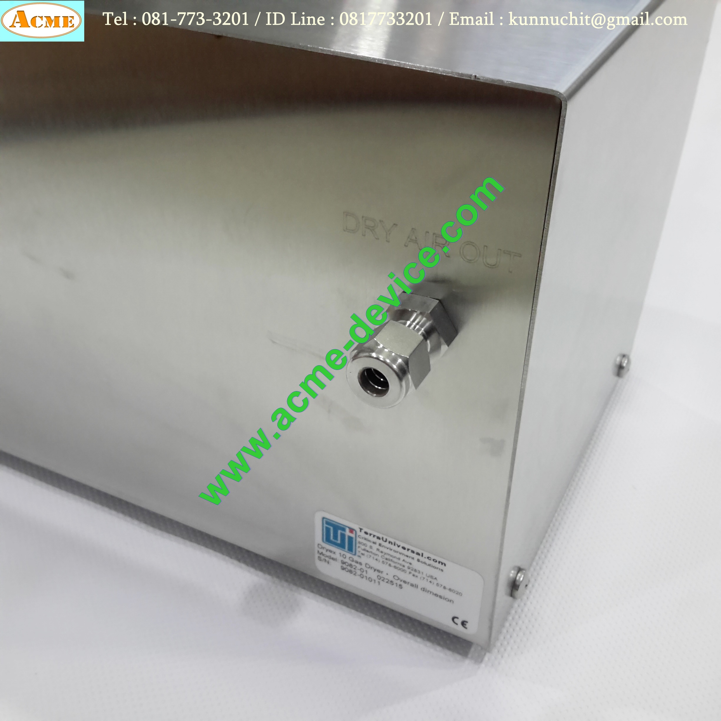 Dryex 10 Gas Dryer Overall dimesion Terra Universal รุ่น 9082-01 (ใหม่ไม่มีกล่อง)