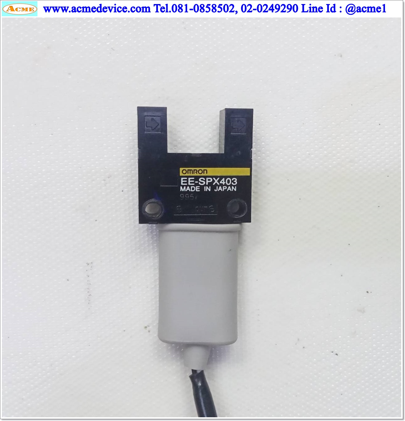 Photoelectric Omron รุ่น EE-SPX403, ระยะ 13 mm, Light-On, NPN