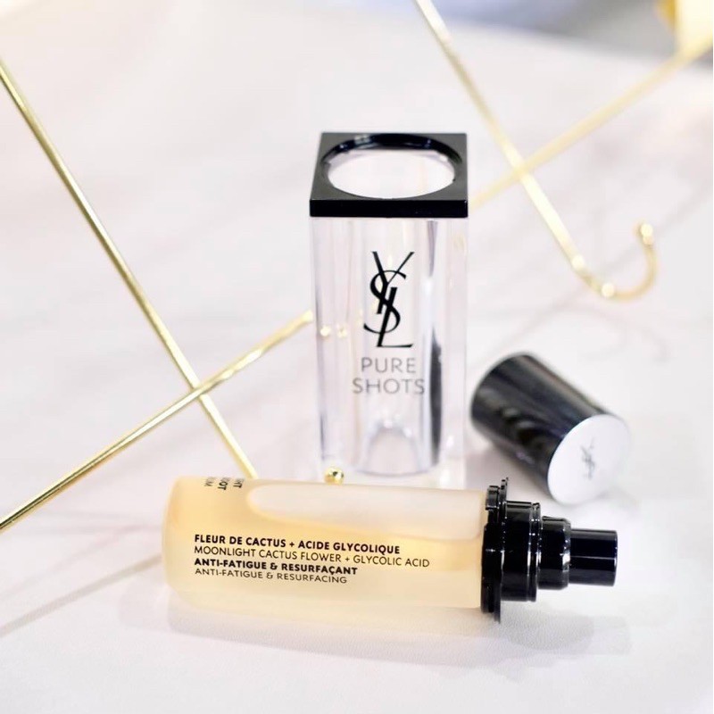 บำรุงผิวอีฟแซง YSL - Pure Shots Night Reboot Serum Fleur De Cactus+Acide Glycolique 50ml