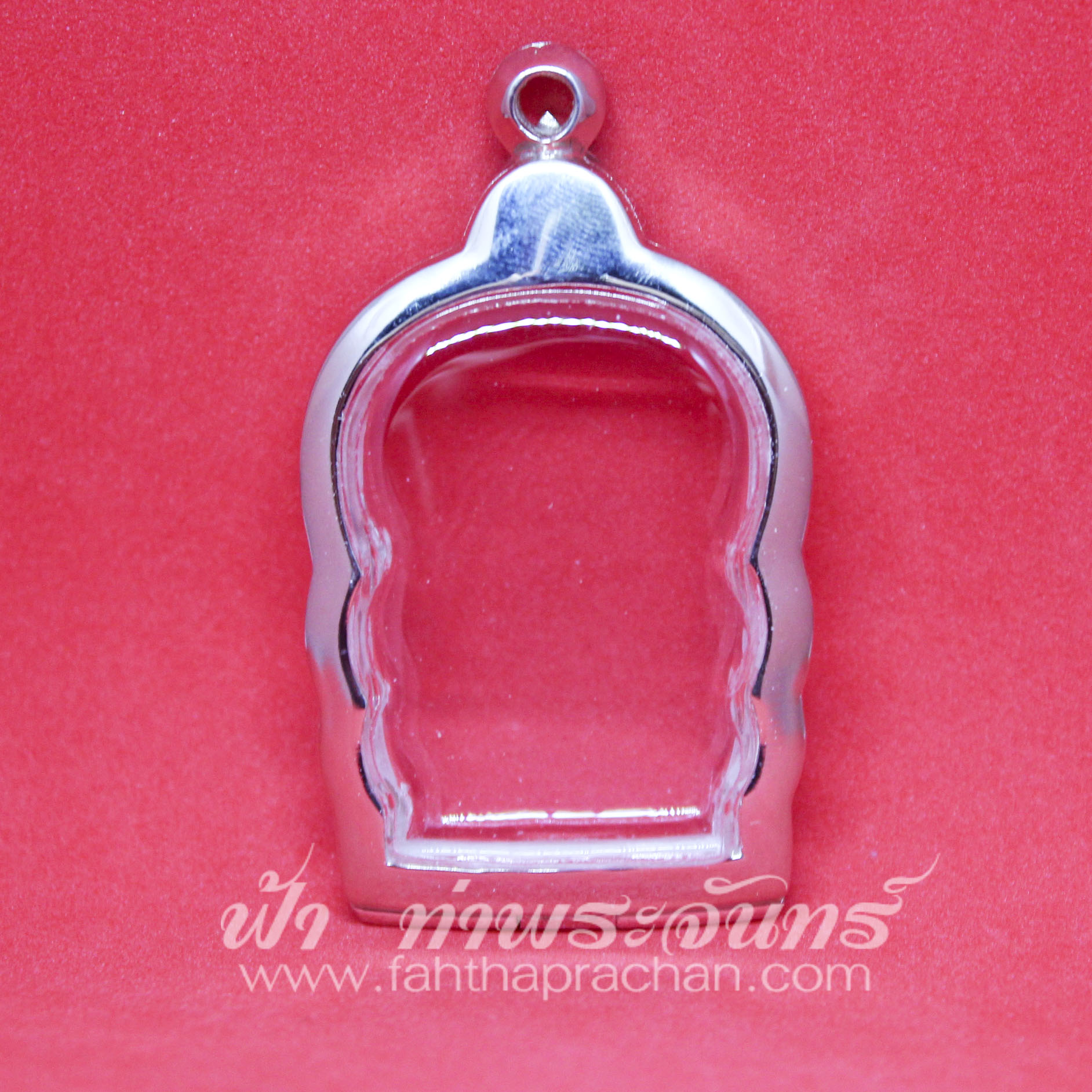 ตลับเหรียญนั่งพาน เงินขัดเงา