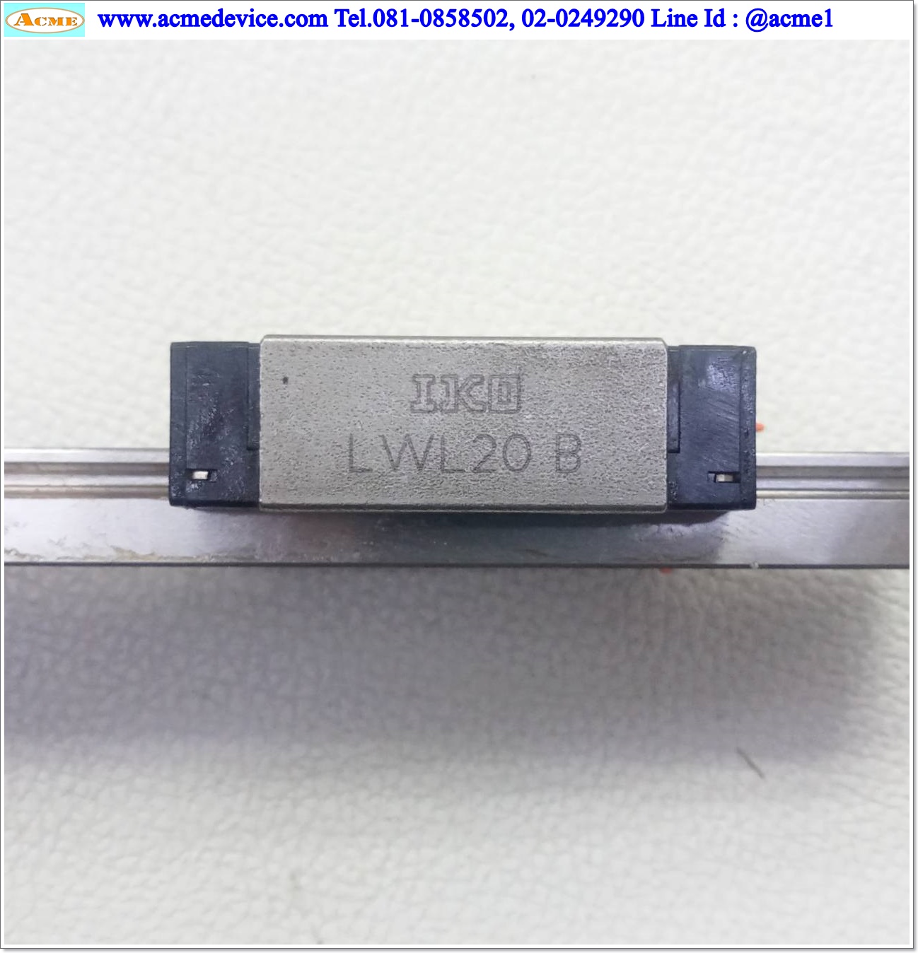 Linear Block and Rail IKO รุ่น LWL20B, รางสไลด์ขนาด 20 mm x 540 mm. (2 Block)