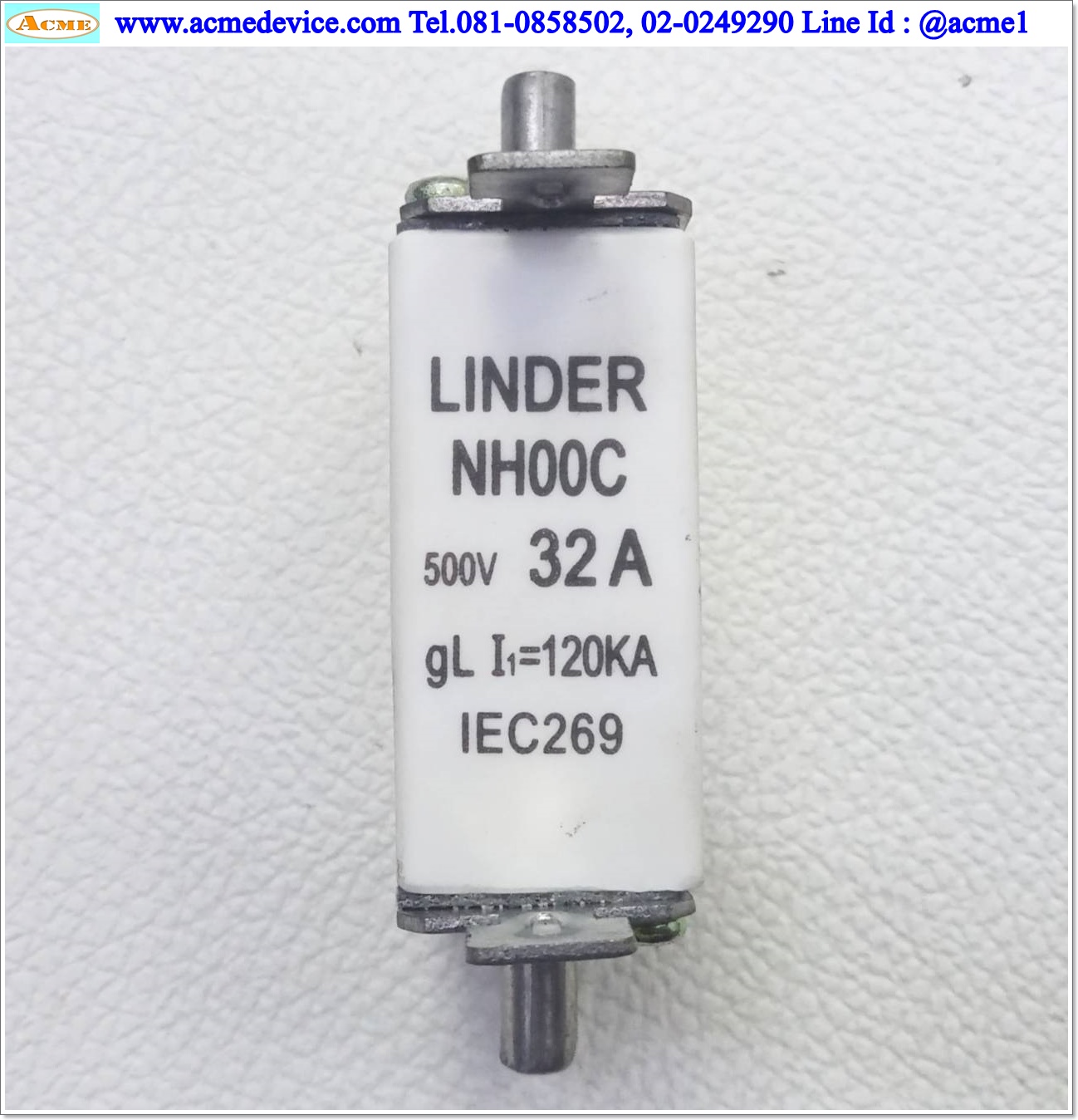 Fuse Linder รุ่น NH00C, 32A, 500V