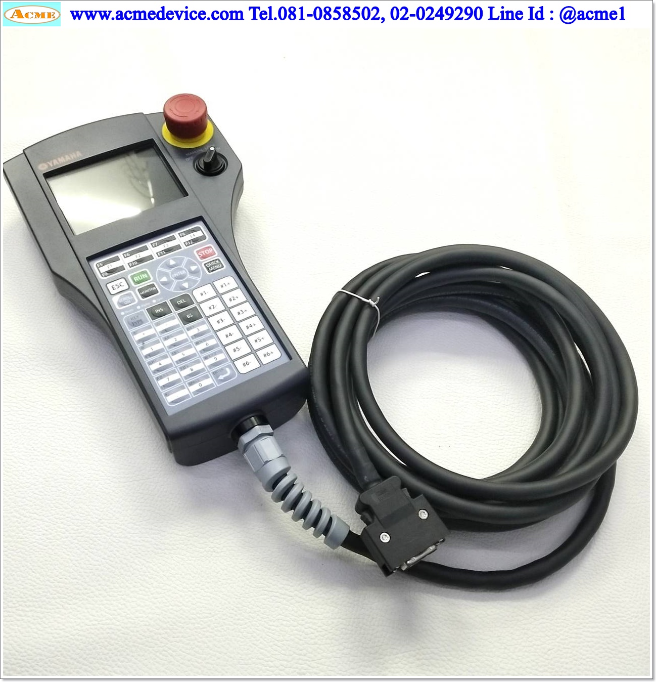 Teach Pendant Yamaha รุ่น PBX 5M, KCX-M5110-120, 12Vdc, 250mA