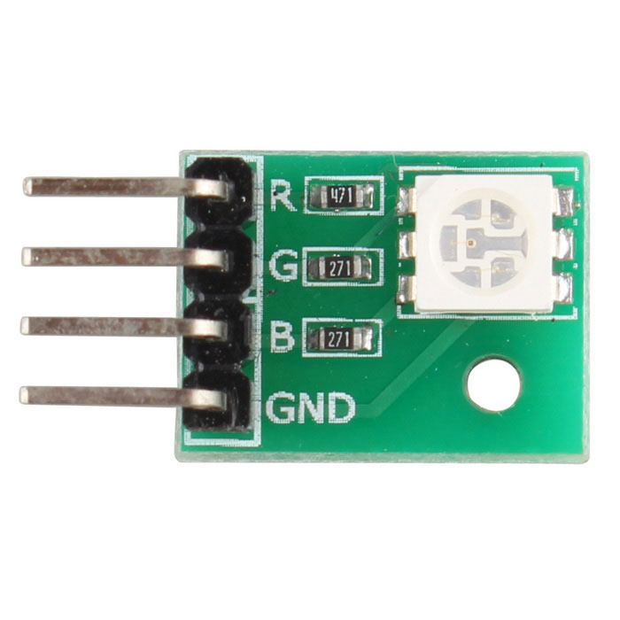 SMD 5050-SMD RGB 3-Color LED Module - Green + Multicolor