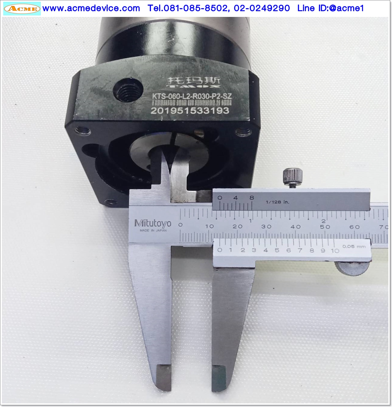 Gear Head รุ่น KTS-060-L2-R030-P2-SZ, Ratio 30:1, (เพลาเข้า 14mm, ออก 14mm.),for 200w, 400w