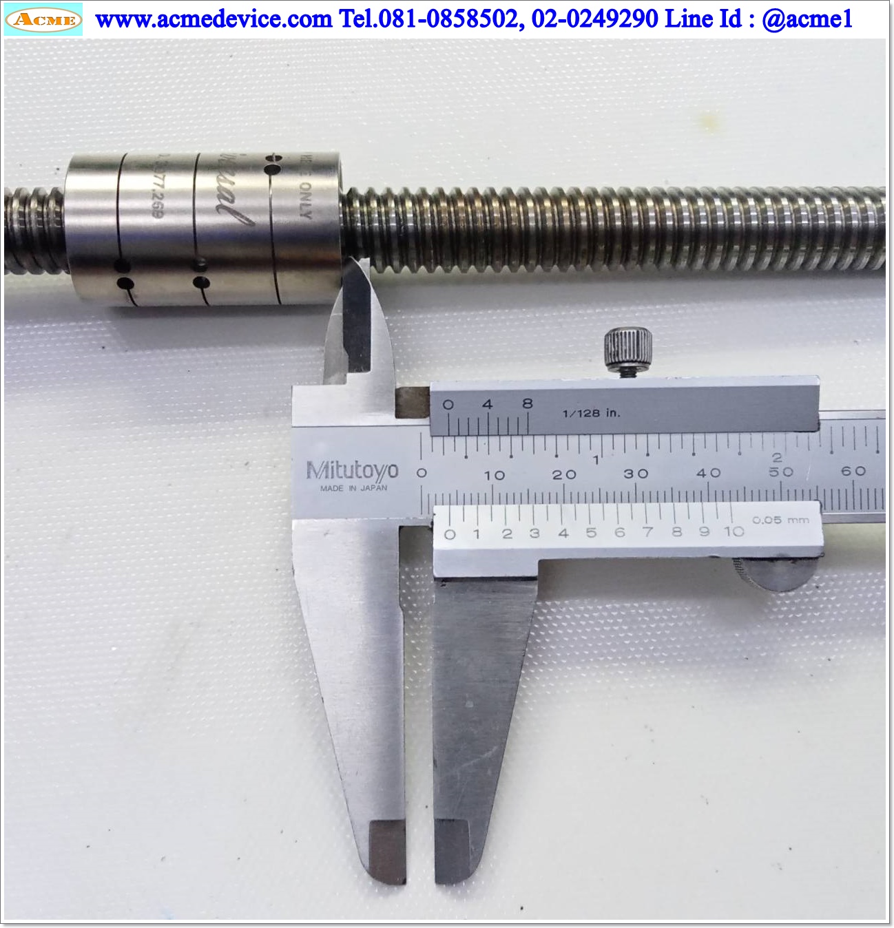 Lead Screw Universal รุ่น 3,977,269, Diameter 1/2", Lead 0.100", Travel 10"