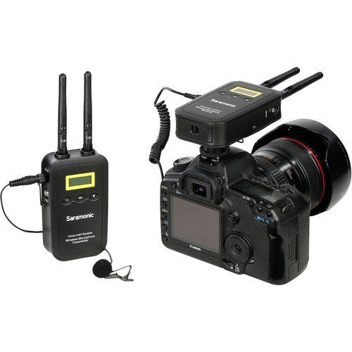 Saramonic VmicLink5 RX+TX Camera-Mount Digital Wireless Microphone System with Bodypack Transmitter and Lavalier Mic (5.8 GHz)